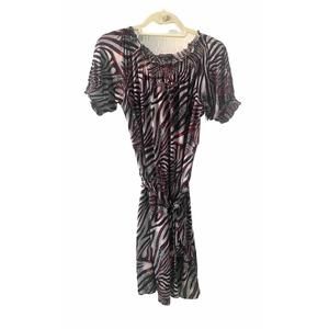 BCBG Maxazria Animal Print Dress Medium